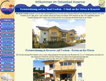 Tablet Screenshot of ferienwohnung-insel-usedom-koserow.de